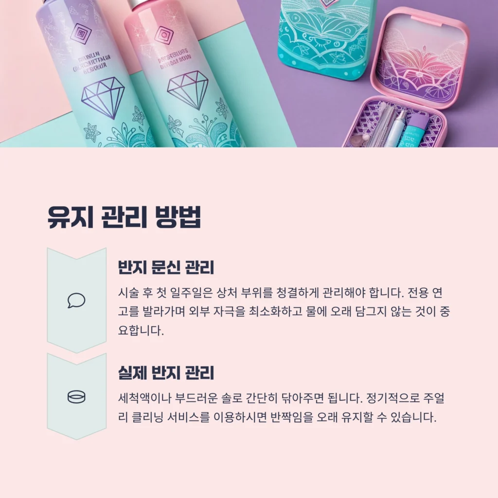 반지 문신 vs 실제 반지