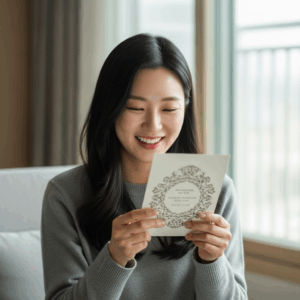 웨딩 청첩장 레터링