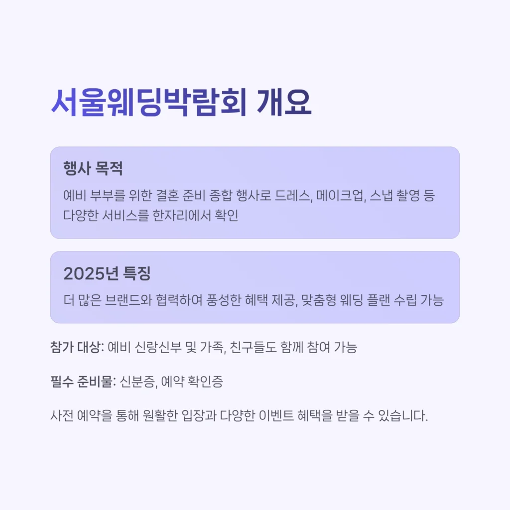 서울웨딩박람회