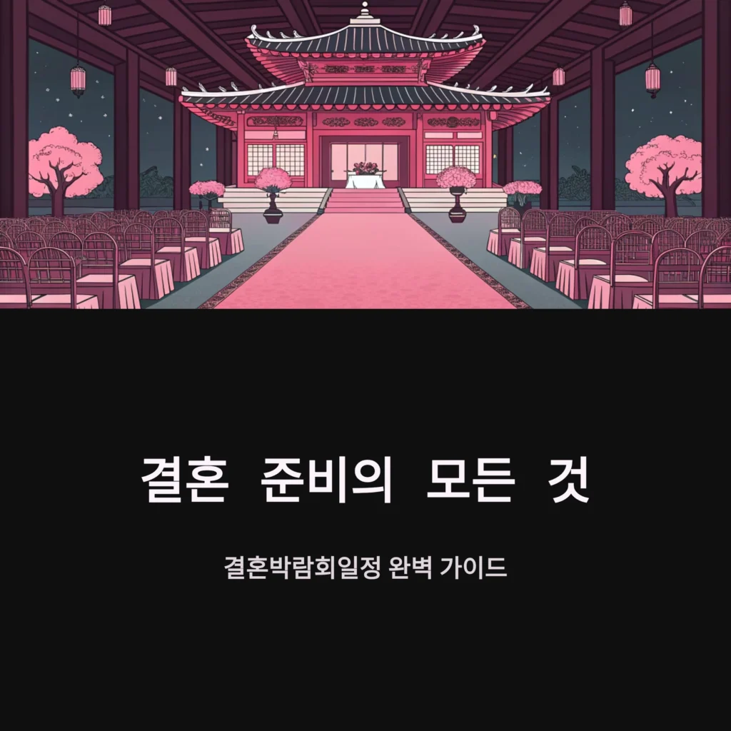 결혼박람회일정