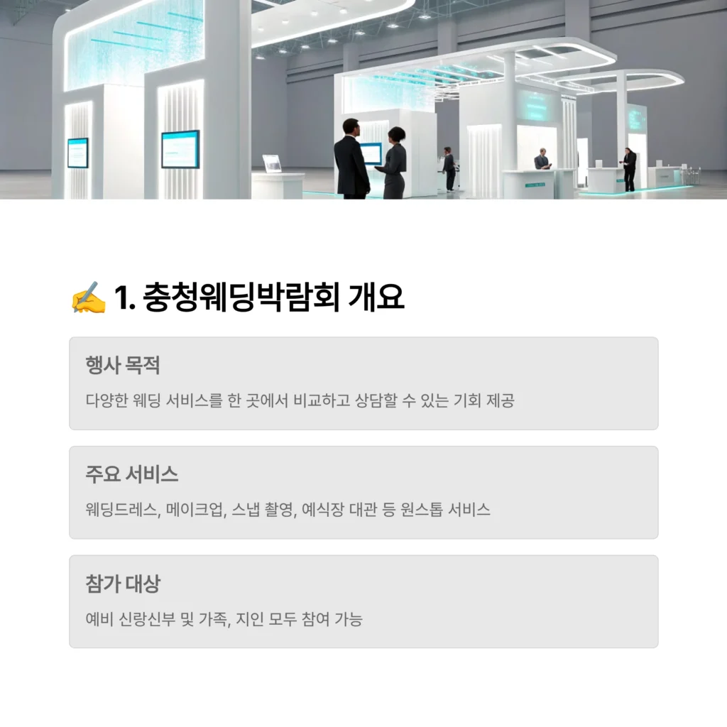 충청웨딩박람회