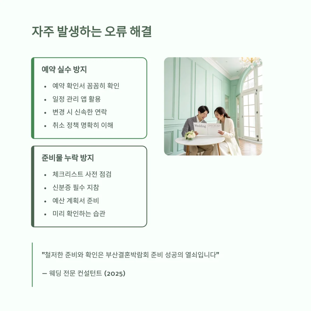 부산결혼박람회 준비