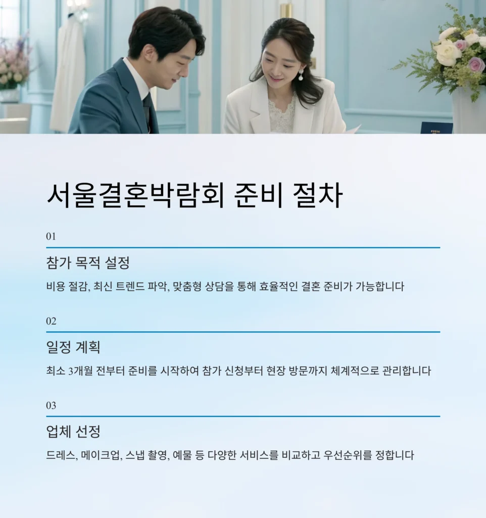 서울결혼박람회 준비