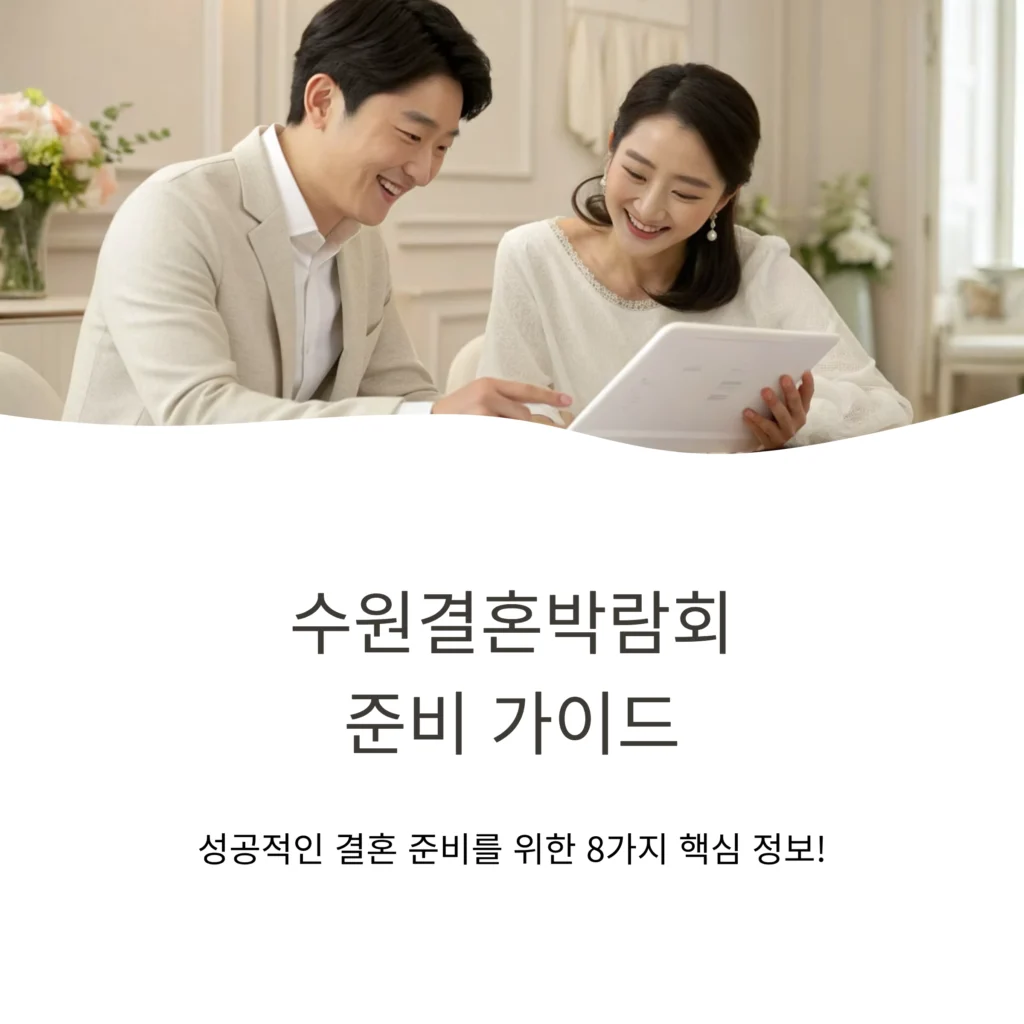 수원결혼박람회 준비