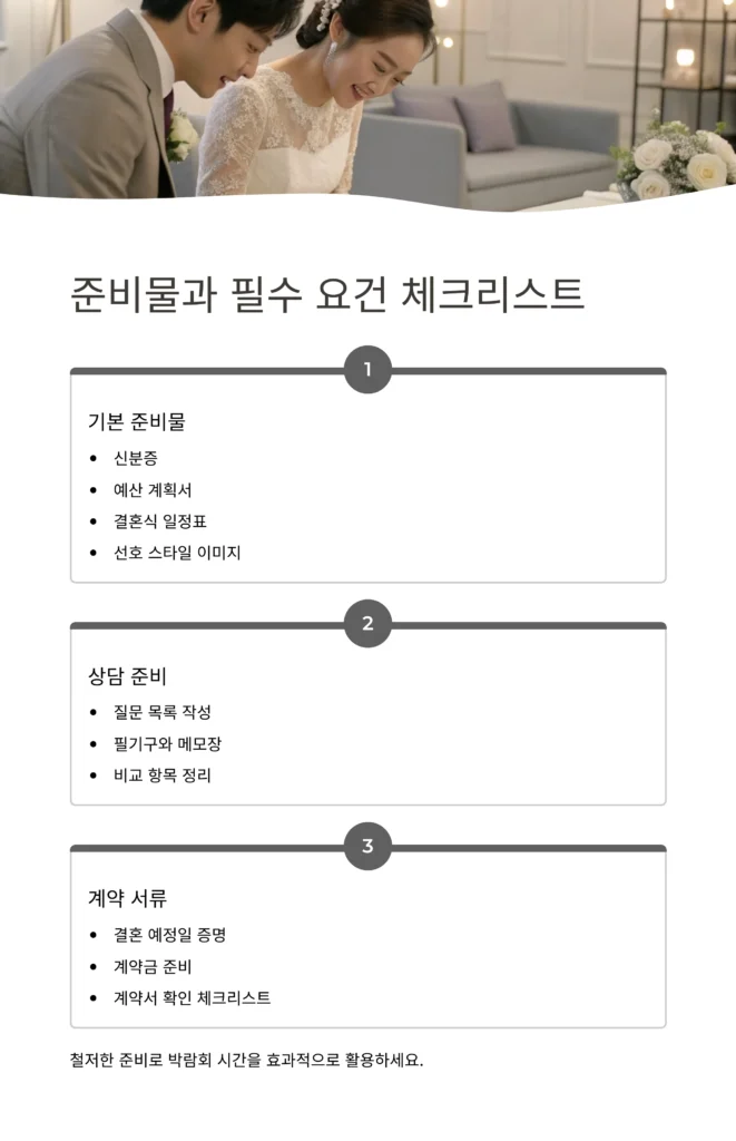 수원결혼박람회 준비