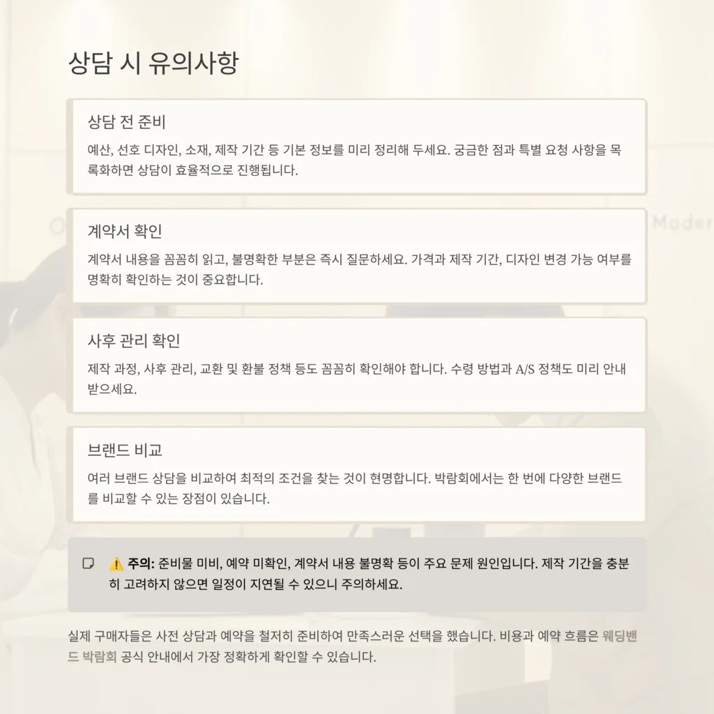 웨딩밴드 박람회