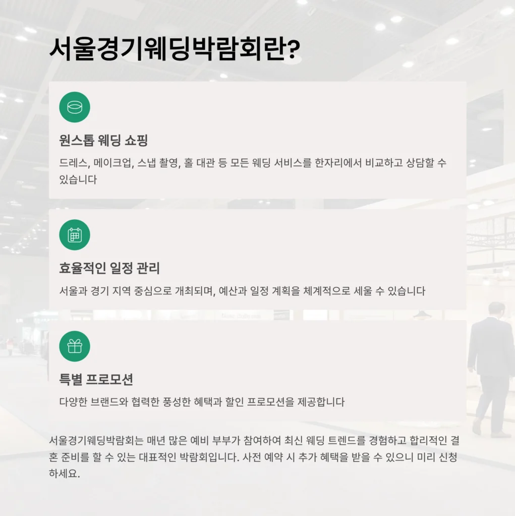 서울경기웨딩박람회