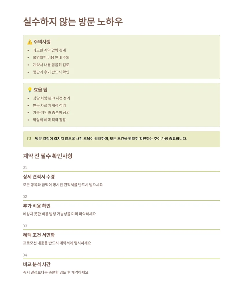 웨딩박람회 방문후기