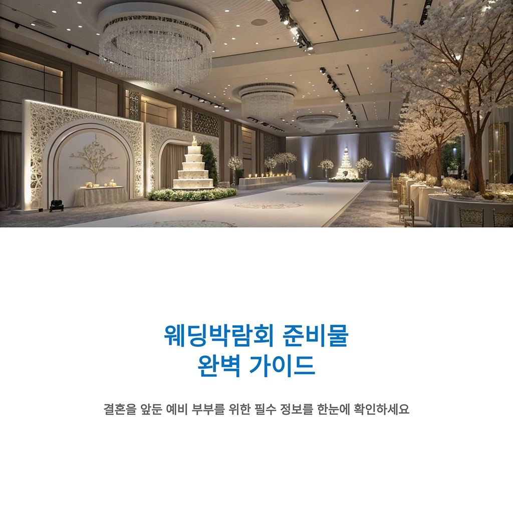 웨딩박람회 준비물