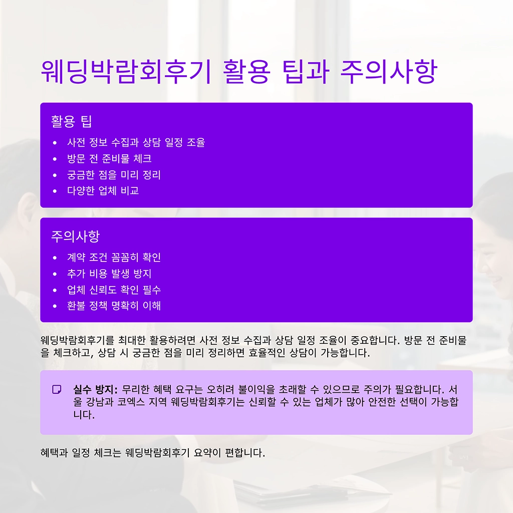 웨딩박람회후기