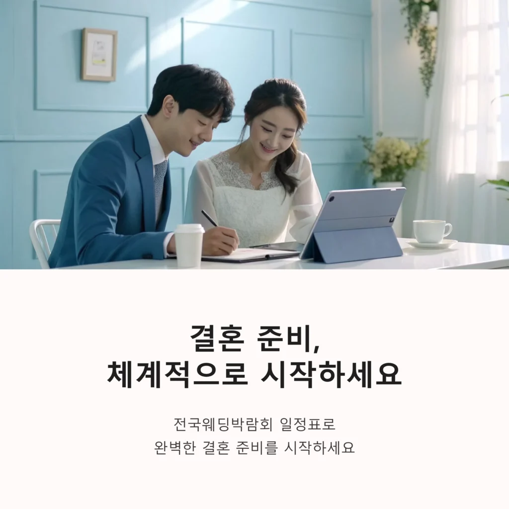 전국웨딩박람회 일정표