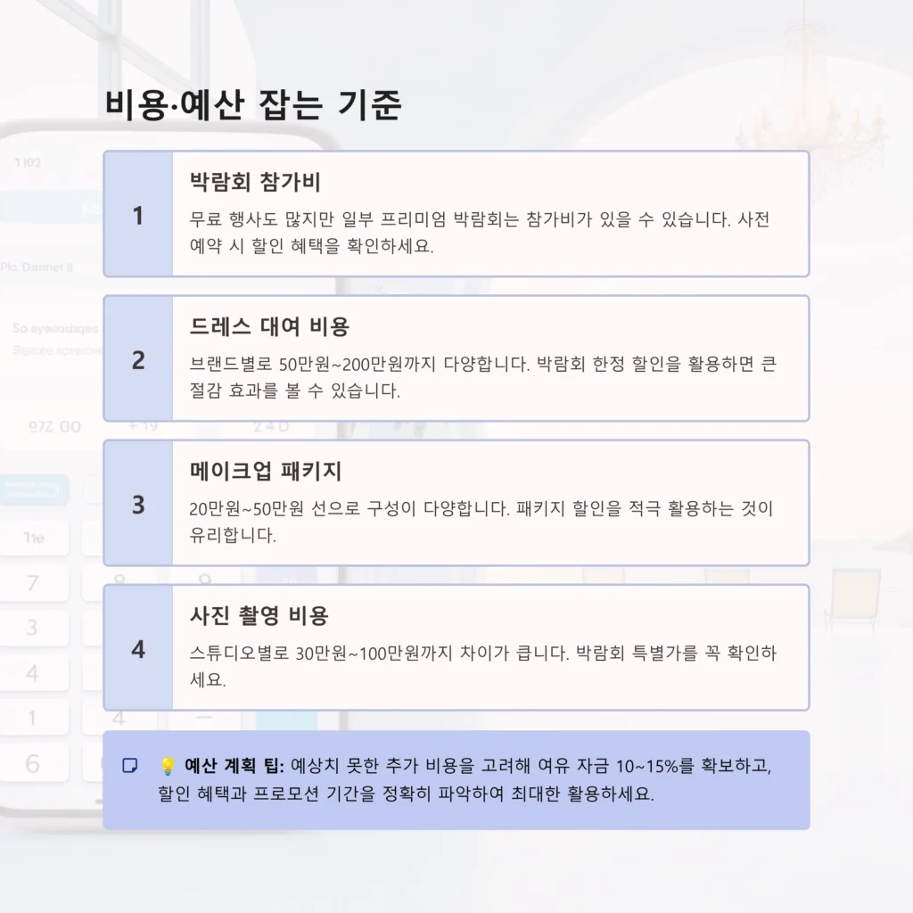 전국웨딩박람회 일정표